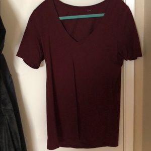 Lululemon burgundy v neck